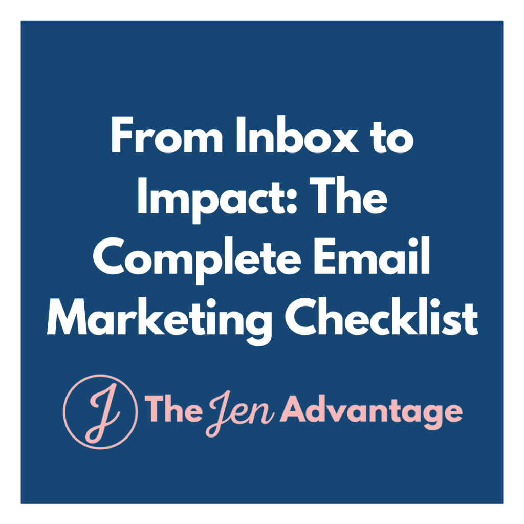 From Inbox to Impact: The Complete Email Marketing Checklist​